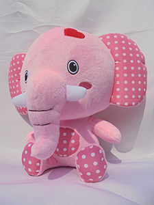 粉紅大象毛絨玩具