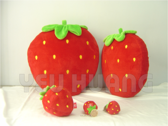 紅色草莓抱枕-客製化訂作